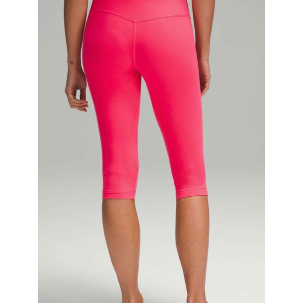 Lululemon Align HR Crop 17" Lip Gloss Pink Sz 4